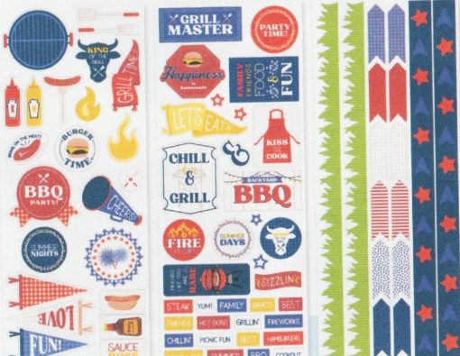 Backyard BBQ Stickers (3/pk)