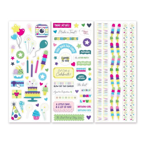 Birthday Bonanza Stickers (3/pk)