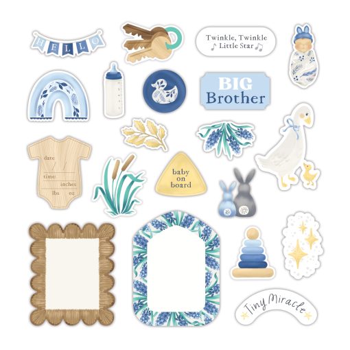 Welcome Baby Blue Embellishments - Image 5