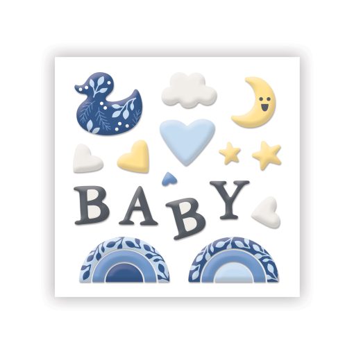 Welcome Baby Blue Embellishments - Image 3