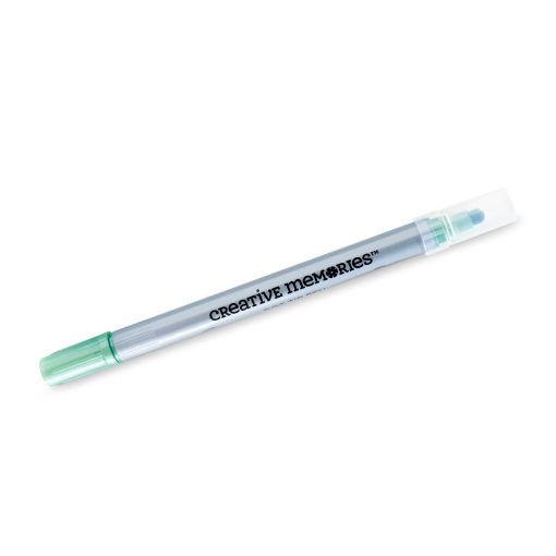 Green Metallic Dot-Tip Pen