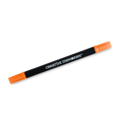 Pure Orange Dual-Tip Pen