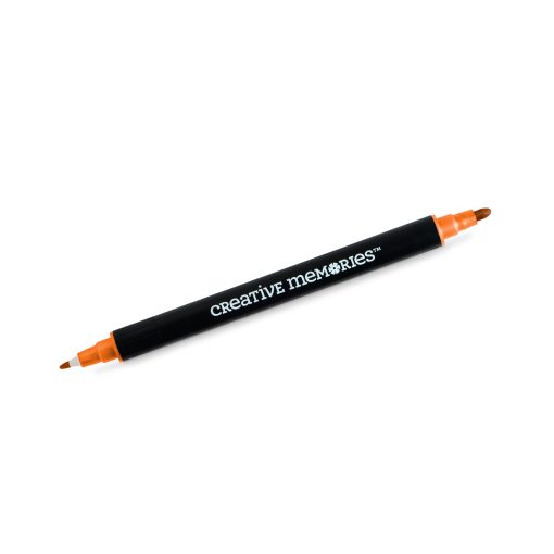 Pure Orange Dual-Tip Pen - Image 2