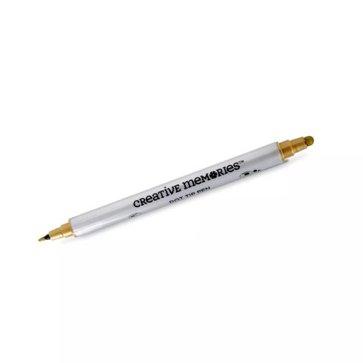 Gold Metallic Dot-Tip Pen - Image 2