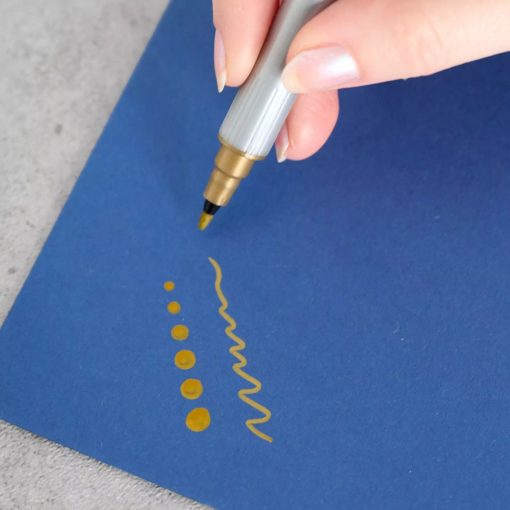 Gold Metallic Dot-Tip Pen - Image 3