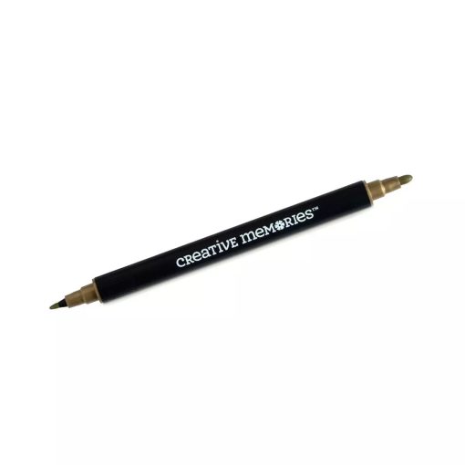 Gold Metallic Dual-Tip Pen - Image 2