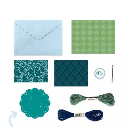 Gem Tones Embroidered Mini Card Kit - Image 2