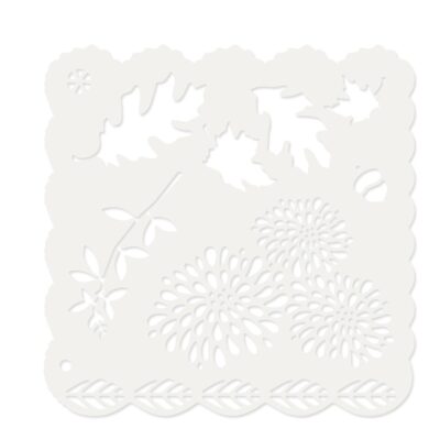 5x5 Inking Stencil - Falling Leaves & Flowers