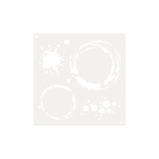 Splattered 5 5x5 Inking Stencil - Splattered Elements - Memory Crafting Australia