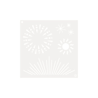 5x5 Inking Stencil - Summer Sun