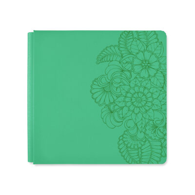 12x12 Floral Kaleidoscope Green Jubilee Shimmer Album Cover
