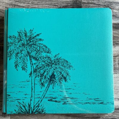 12x12 Palm Tree Bermuda Teal Foiled Album Cover