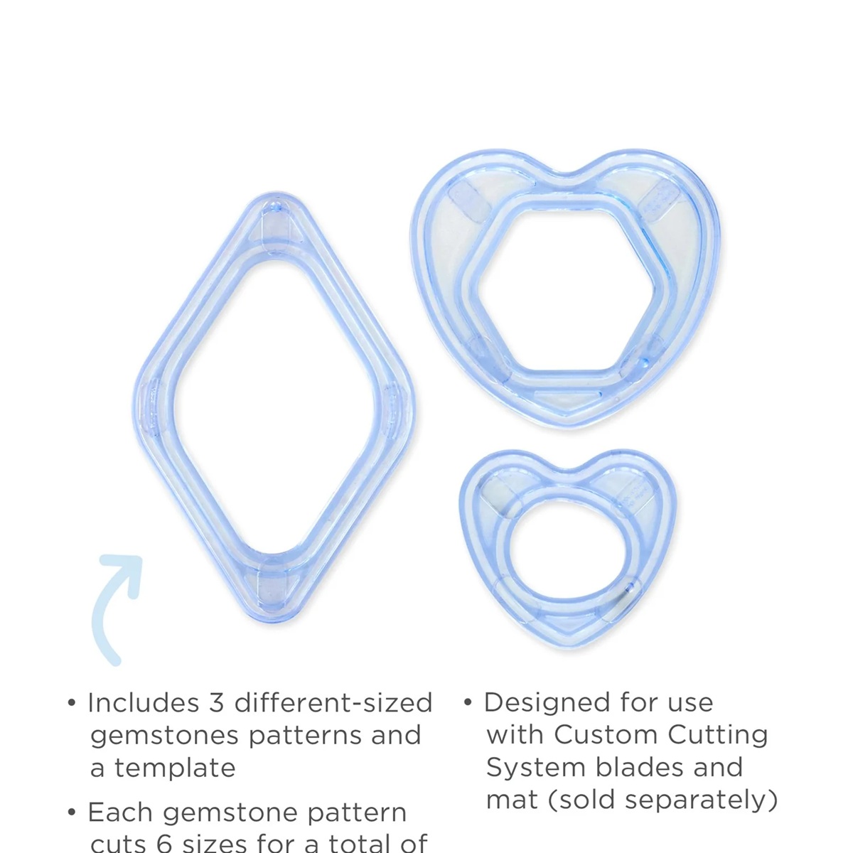 Custom Cutting System Patterns - Gemstones (3/pk) - Image 5