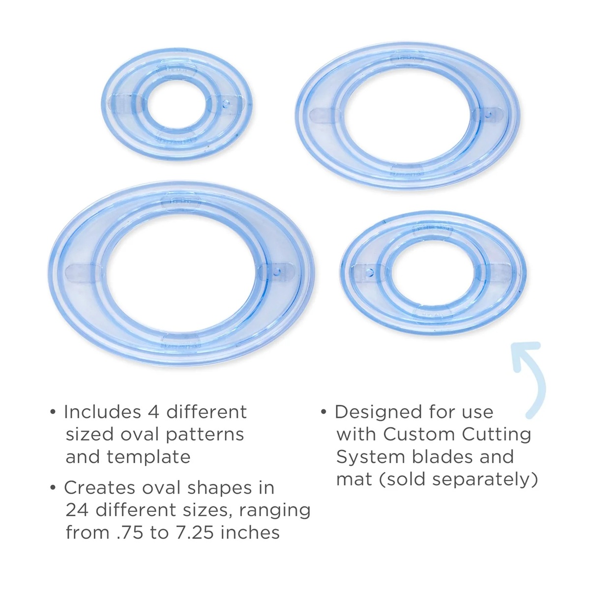 Custom Cutting System Patterns - Ovals (4/pk) - Image 5
