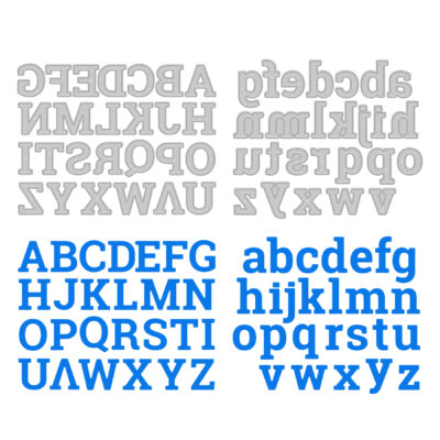Die-Cutting Alphabet Set Bundle - Block Serif
