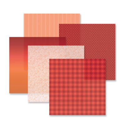 Vivid Melodies 2 Vellum Paper Pack - Cranberry & Pumpkin