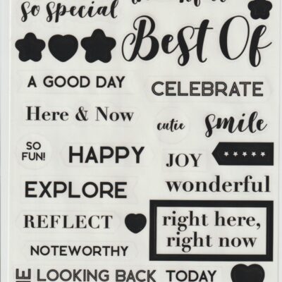 Shining Moments Clear Word Stickers (2/pk)